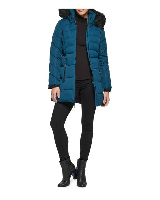 guess blue coat