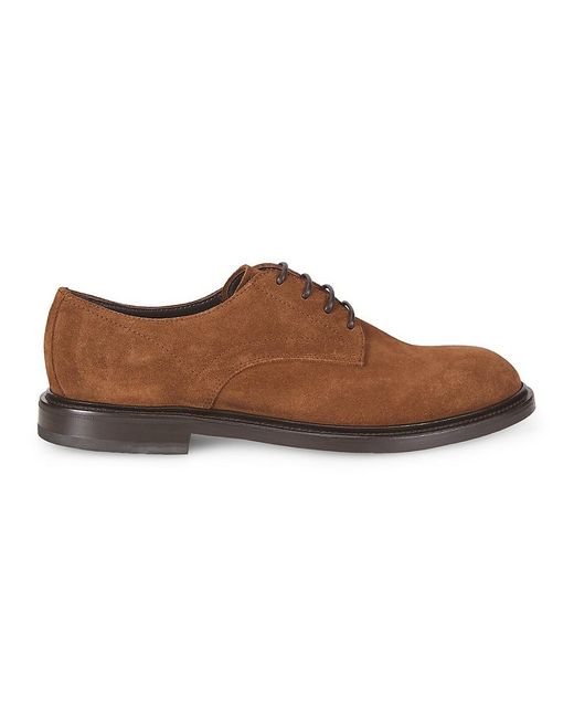 G.H.BASS Brown G. H. Bass Franklin Suede Derbys for men