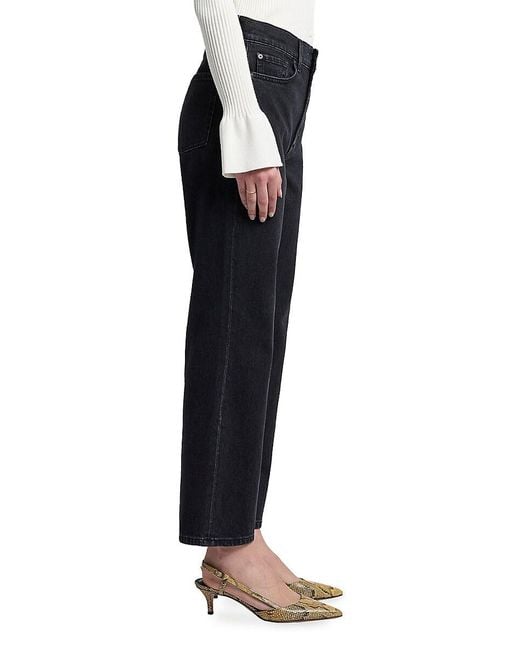 7 For All Mankind Black Logan Stovepipe Jeans