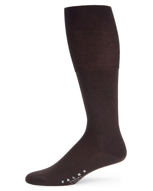 Falke Brown Airport Virgin Wool Blend Socks for men