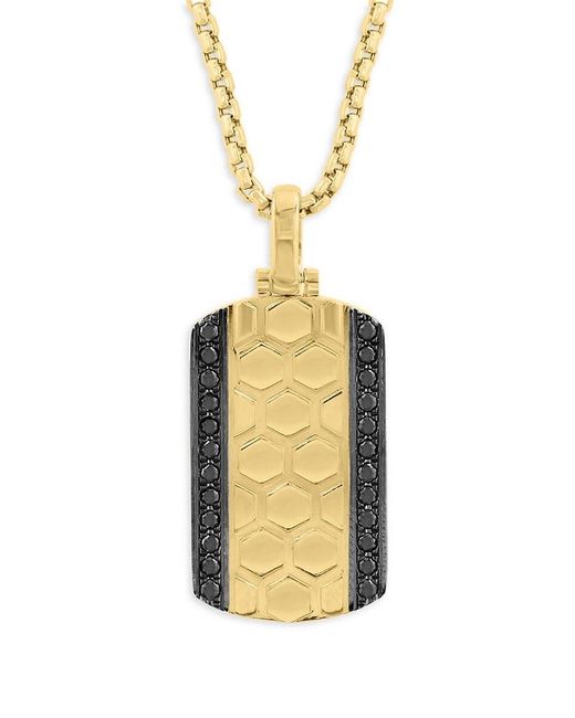Effy Metallic 14K & 0.29 Tcw Diamond Pendant Necklace for men