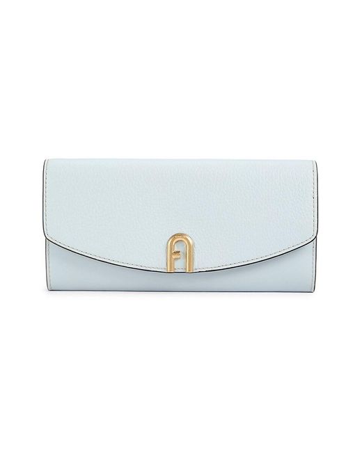 Furla Blue Continental Leather Wallet
