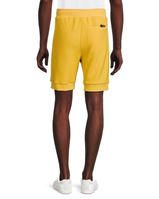 Twenty Yellow Drawstring Shorts for men
