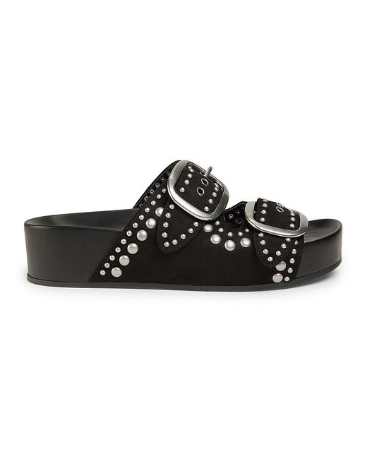 Nine West Black Flinne Studded Sandals