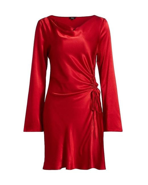 Rails Red Alessandra Satin Minidress