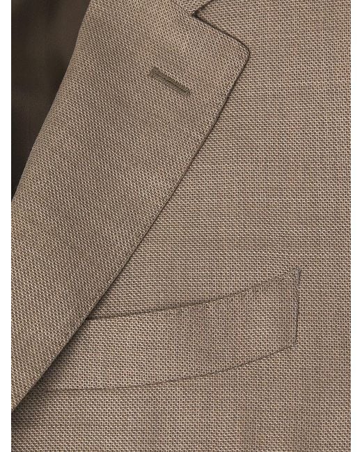 Canali Natural Modern-Fit Solid Wool Two-Button Suit for men