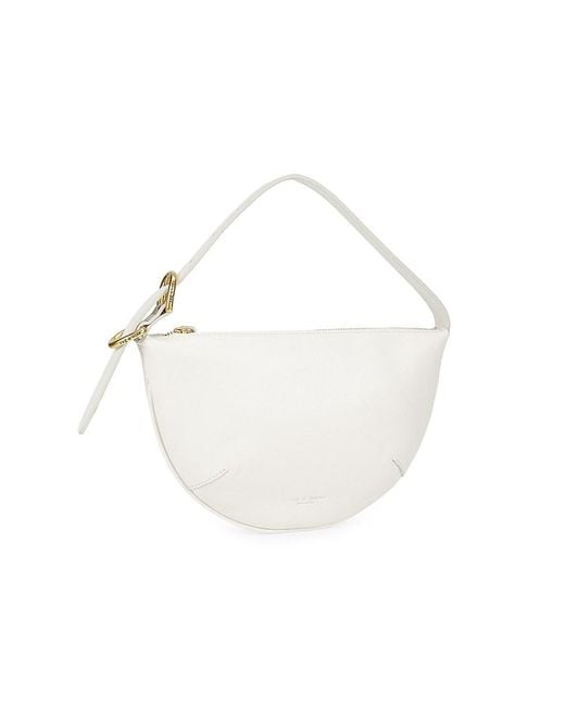 Rag & Bone White Mercer Leather Hobo Bag