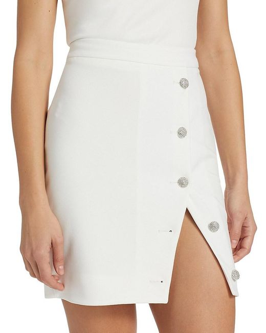 Generation Love White Tanya Crepe Miniskirt
