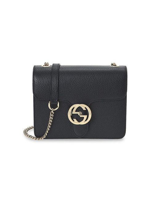 Medium Interlocking G Leather Crossbody Bag