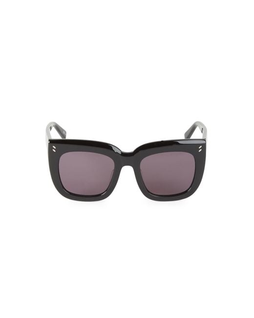 Stella McCartney Black 53mm Oversize Sqaure Sunglasses