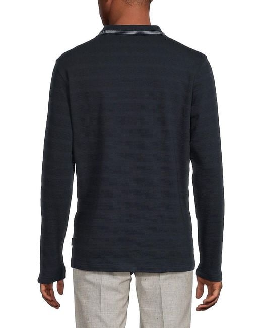 Ted Baker White Cotton-Blend Polo Shirt for men