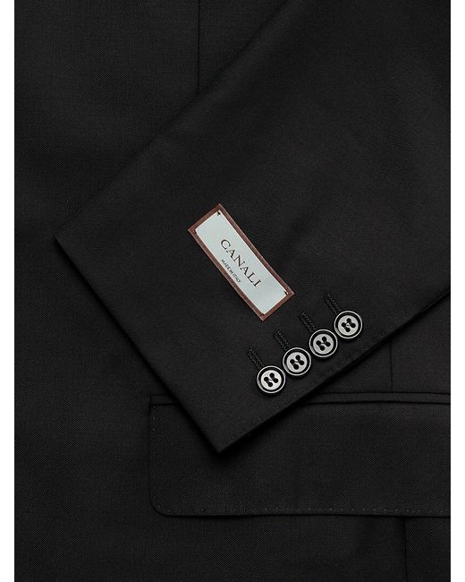 Canali Black Wool Suit for men