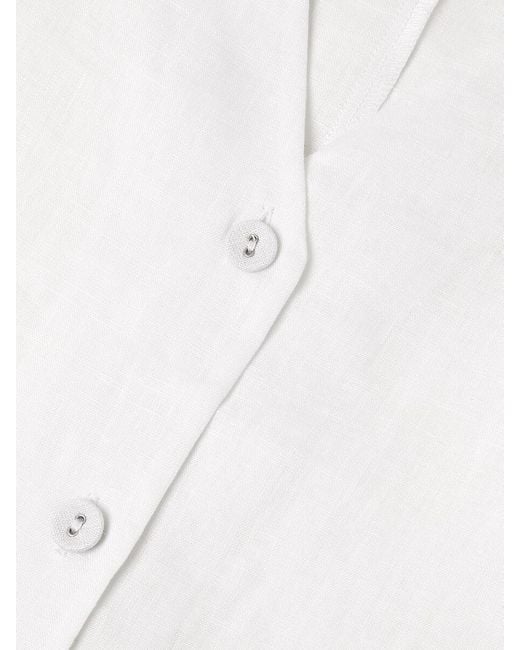 Saks Fifth Avenue Pink 100% Linen Vest