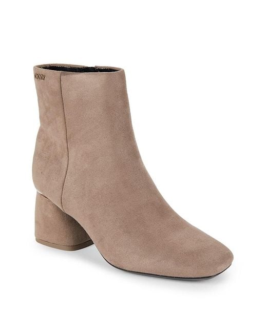 DKNY Brown Caleena Ankle Boots