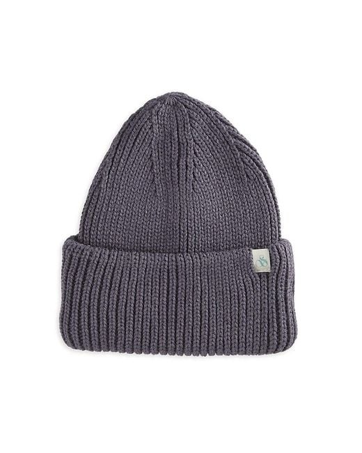 Scotch & Soda Blue Solid Beanie for men