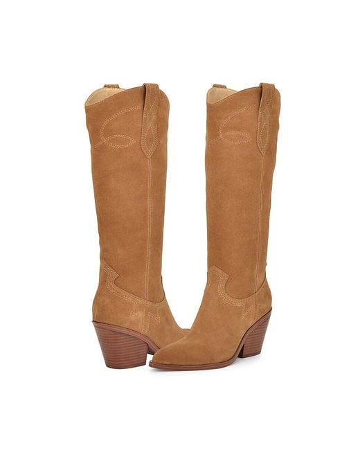 Nine West Brown Smash 25Mm Knee-High Boots