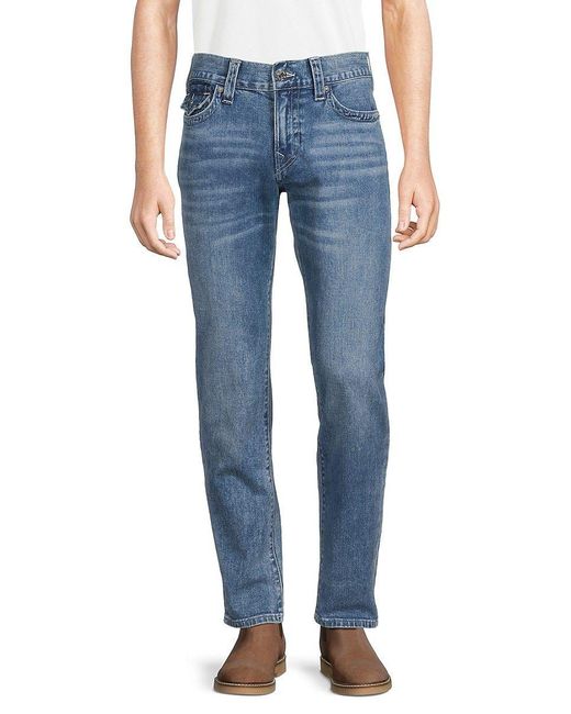 True Religion Rocco High Rise Relaxed Skinny Jeans in Blue for Men | Lyst