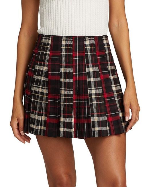 alice and olivia plaid shirt