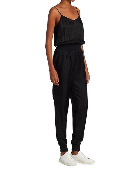 Cinq À Sept Black Amia Twill Jumpsuit