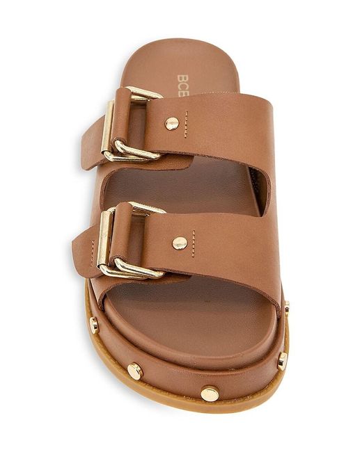 BCBGeneration Brown Bamba Studded Platform Sandals