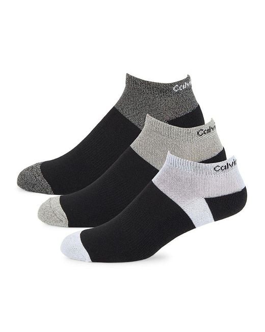 Calvin Klein 6-pack Low Cut Ankle Socks in White for Men | Lyst