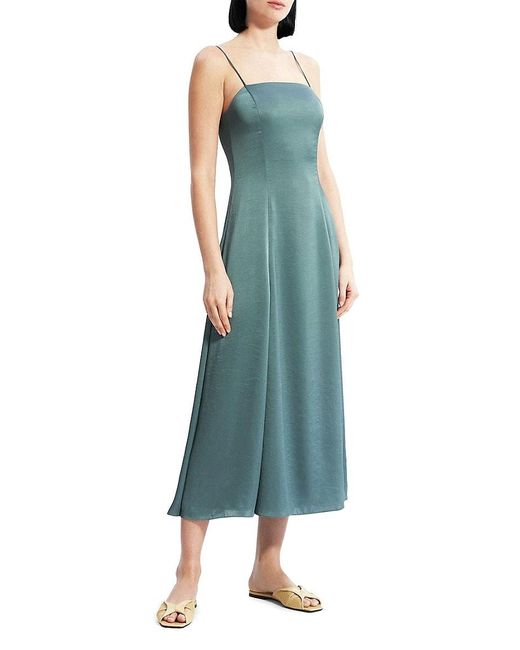 Theory Natural Came Volume Midi Dress