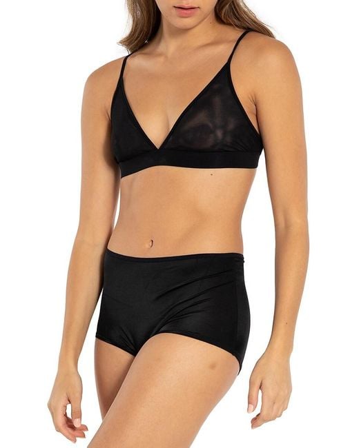 Nude Barre Brown Mesh Bralette