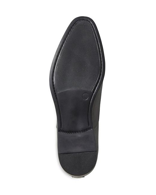 Bruno Magli Black Ricci Leather Oxford Shoes for men