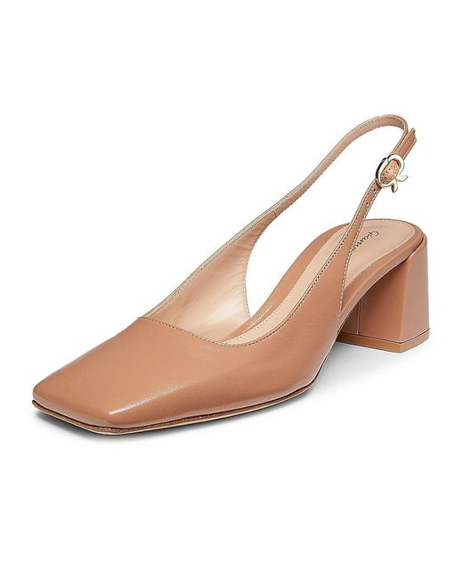 Gianvito Rossi Pink Freeda Sling 55mm Leather Pumps