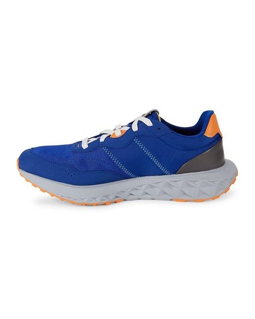 Cole Haan Blue Colorblock Low Top Sneakers for men