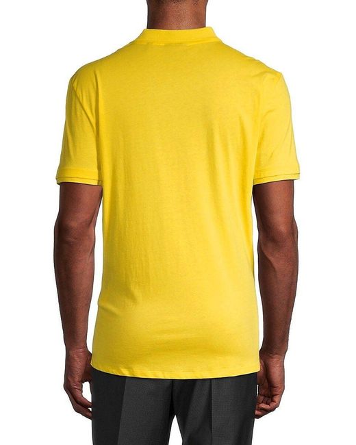 Armani Jeans Logo Polo in Yellow for Men | Lyst