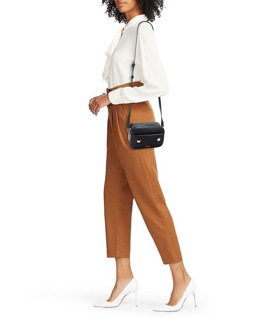 Sac Bandoulière Furla Afrodite Mini - Cuir Grainé Camel - Dimensions 21x19x8 Cm - Neuf Avec étiquettes