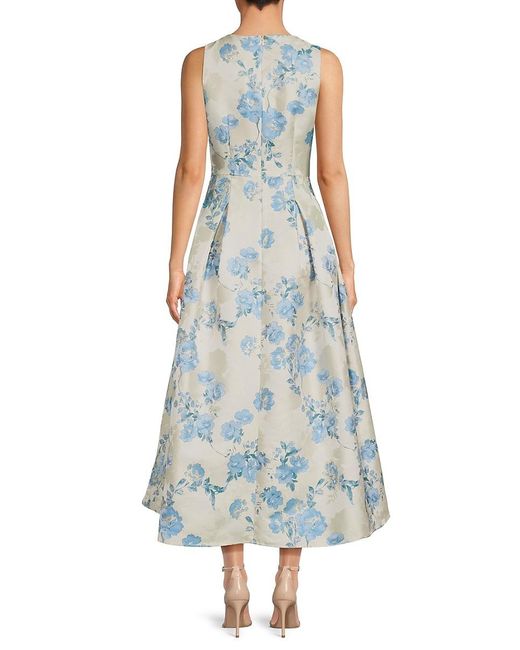 Eliza j metallic hotsell floral ball gown