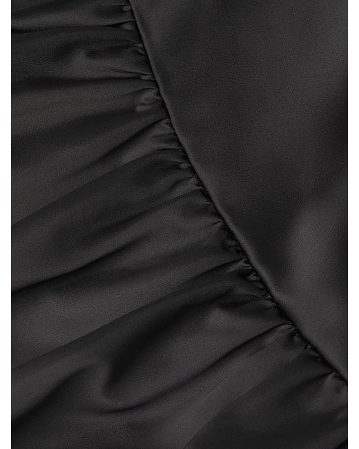 Emanuel Ungaro Black Willow Bubble-Skirt Minidress