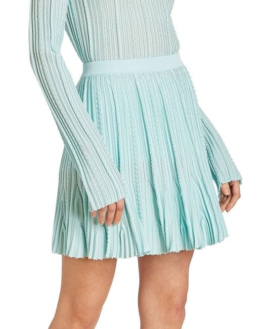 Givenchy blue pleated clearance skirt