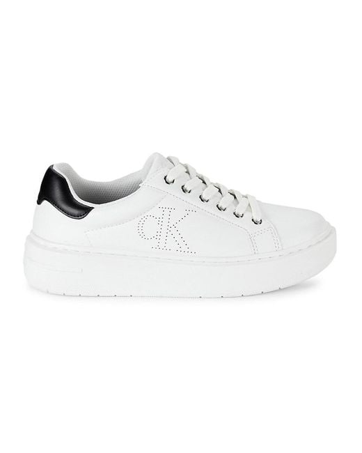 Calvin Klein White Daili Colorblock Sneakers
