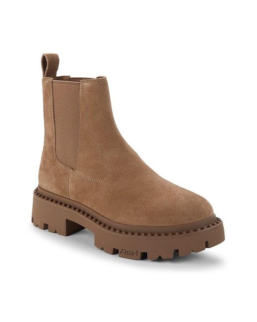 Ash Brown Genie Suede Chelsea Boots