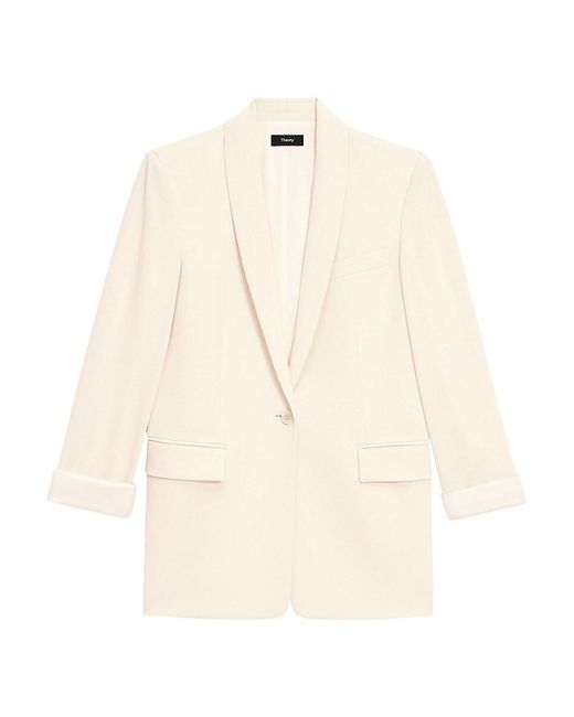 Theory Natural Shawl Collar Blazer