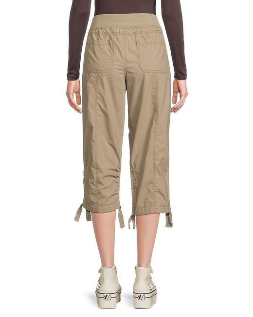 Calvin Klein Natural Drawstring Capri Pants