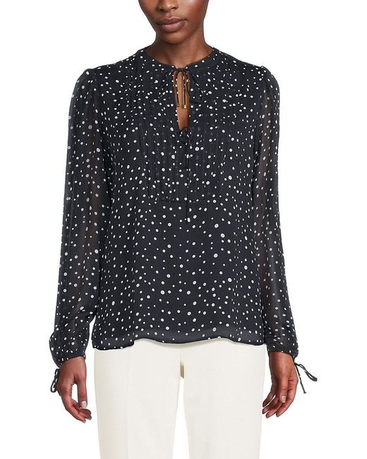 Tommy Hilfiger Blue Polka Dot Top