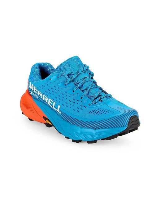 Merrell Blue Agility Peak 5 Colorblock Low Top Sneakers