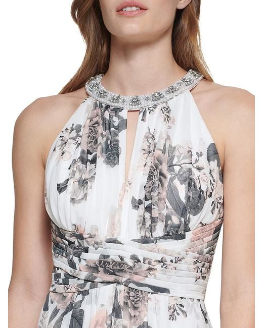 Eliza j beaded halter gown hotsell