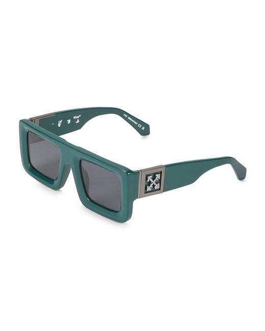 Off-White c/o Virgil Abloh Blue 51mm Square Sunglasses