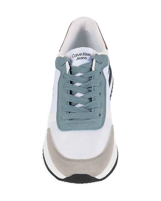 Calvin Klein Blue Picio Mesh Running Sneakers for men