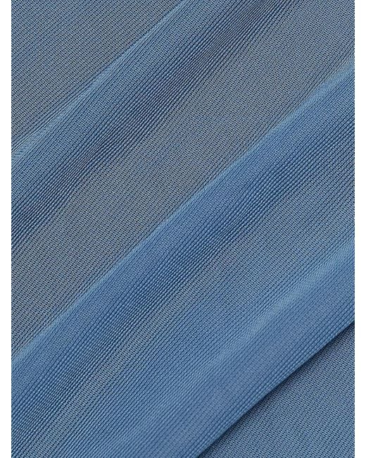 Ronny Kobo Blue Rita Sleeveless Bodysuit