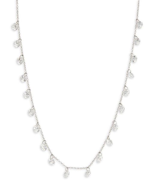 Cheryl M Sterling Silver Constant Motion Vibrant CZ Teardrop Necklace Cheryl M Sterling Silver Constant Motion Vibrant CZ Teardrop Necklace