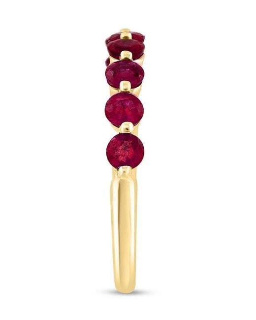 Saks Fifth Avenue Red 14K & Ruby Band Ring