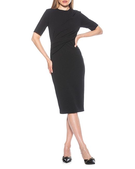 Elbow sleeve top sheath dress