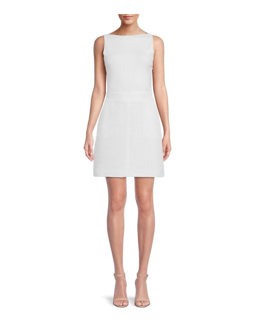 Ted Baker Synthetic Anitra Boatneck Dress in White | Lyst