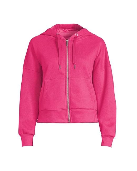 Calvin Klein Pink Dropped Shoulder Zip Hoodie